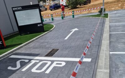 Hormigón impreso en zona comercial de Sant Cugat del Vallès