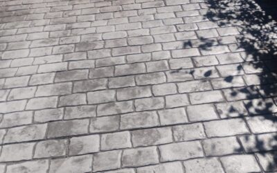 Hormigón impreso para la rampa de acceso al jardín en Valldoreix