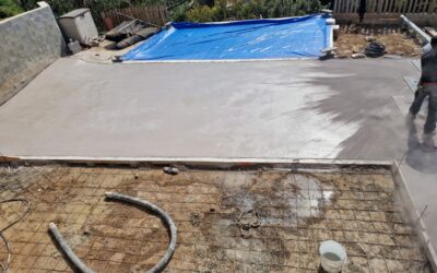 Hormigón impreso para el jardín y la piscina en el Baix Llobregat