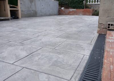Hormigon impreso en una casa de Rubí