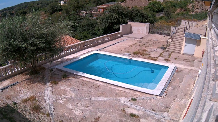 Hormigon impreso piscina Abrera - Esparreguera