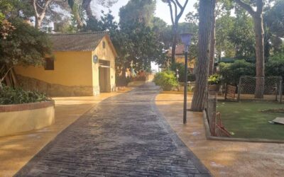 Nada mejor para el jardín que el Hormigón Impreso. Mira esta obra en Badalona