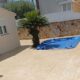 Hormigón impreso para un jardín con piscina en Sant Quirze del Vallés